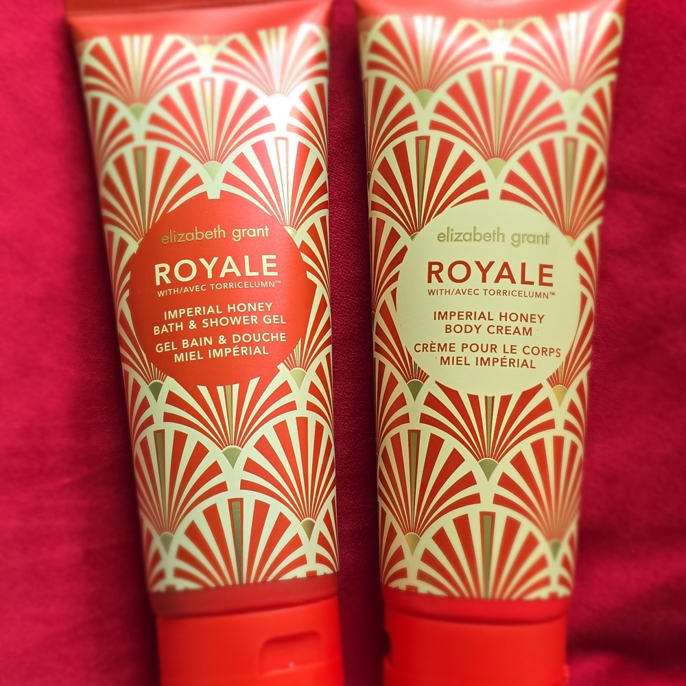 Elizabeth Grant Royale Imperial Honey Bath & Body Set - Red and Cream